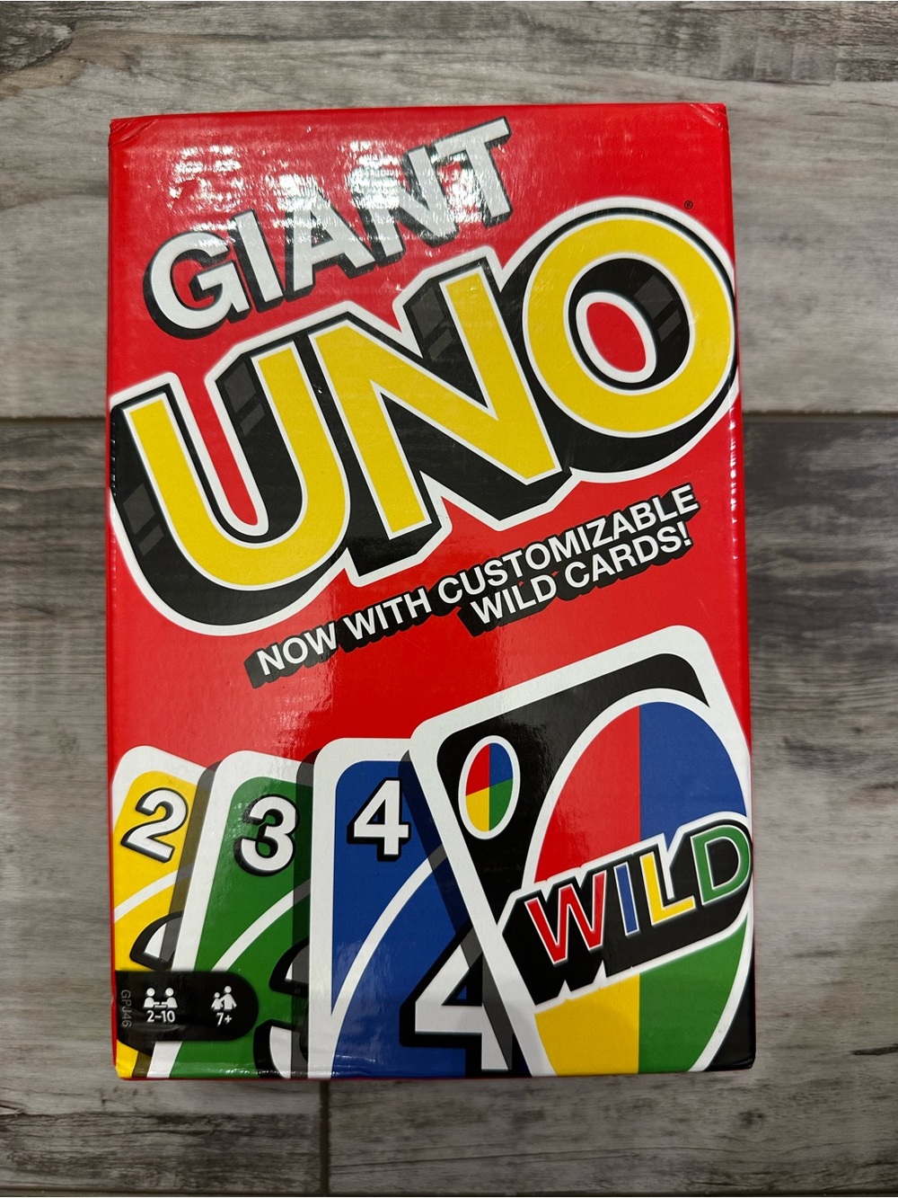 Mattel Giant UNO Game - Red, Yellow, Green, Blue, Black
